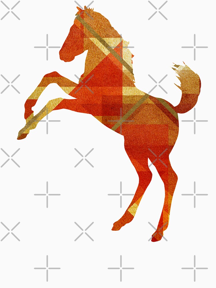 Mustang Horse Scandinavian Geometric Shapes by SoccaTamam
