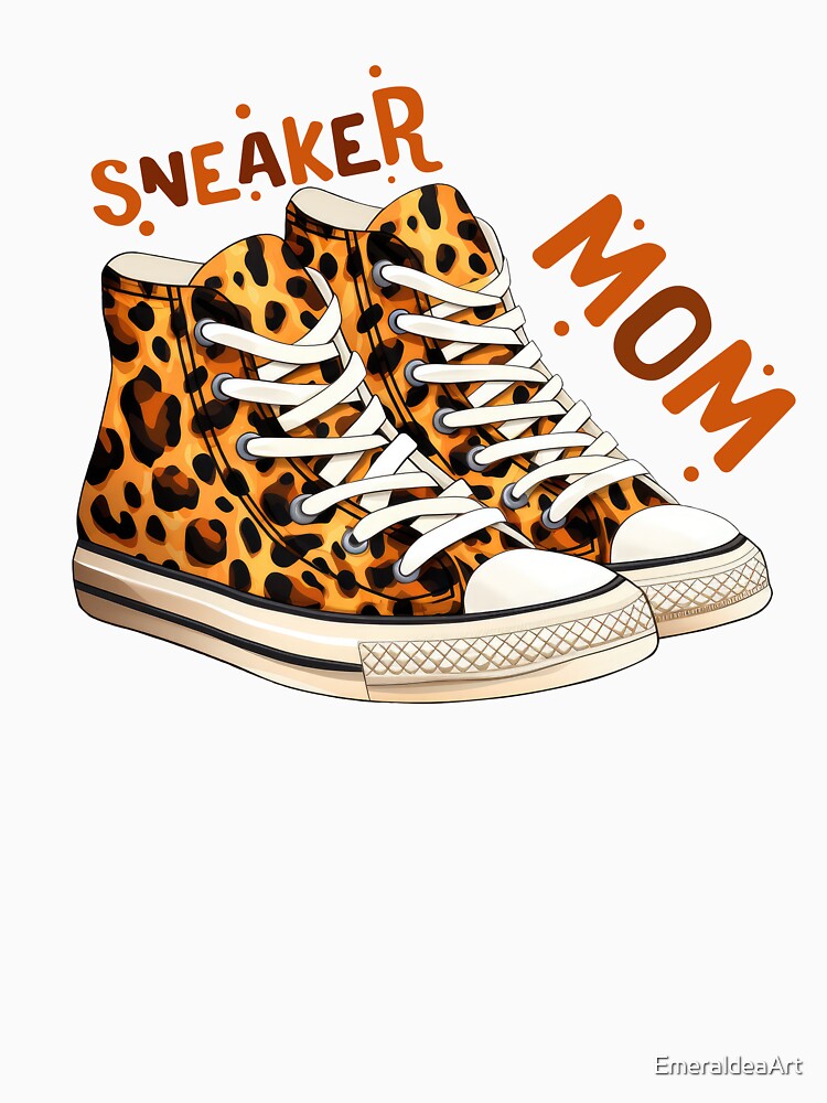 Sneaker MOM - Cheetah leopard patterned sneaker by EmeraldeaArt