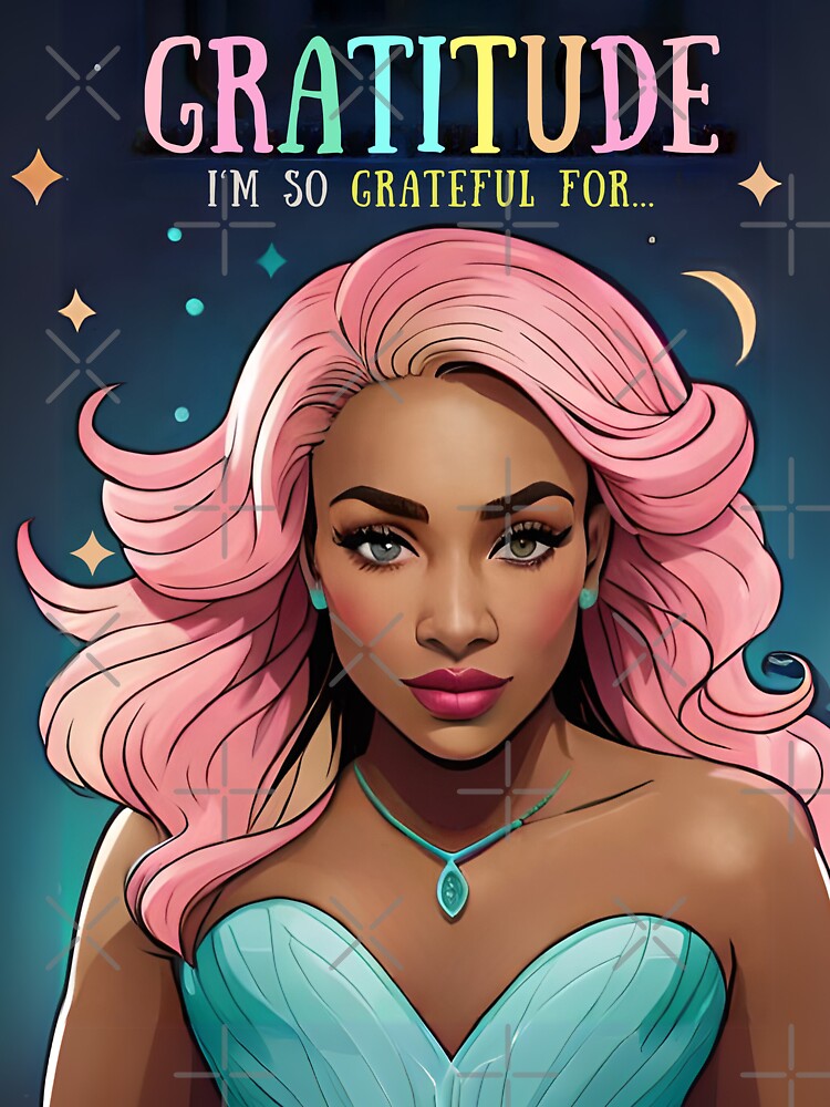 Glam Woman Gratitude Inspiration I'm So Grateful For by Melan Designs