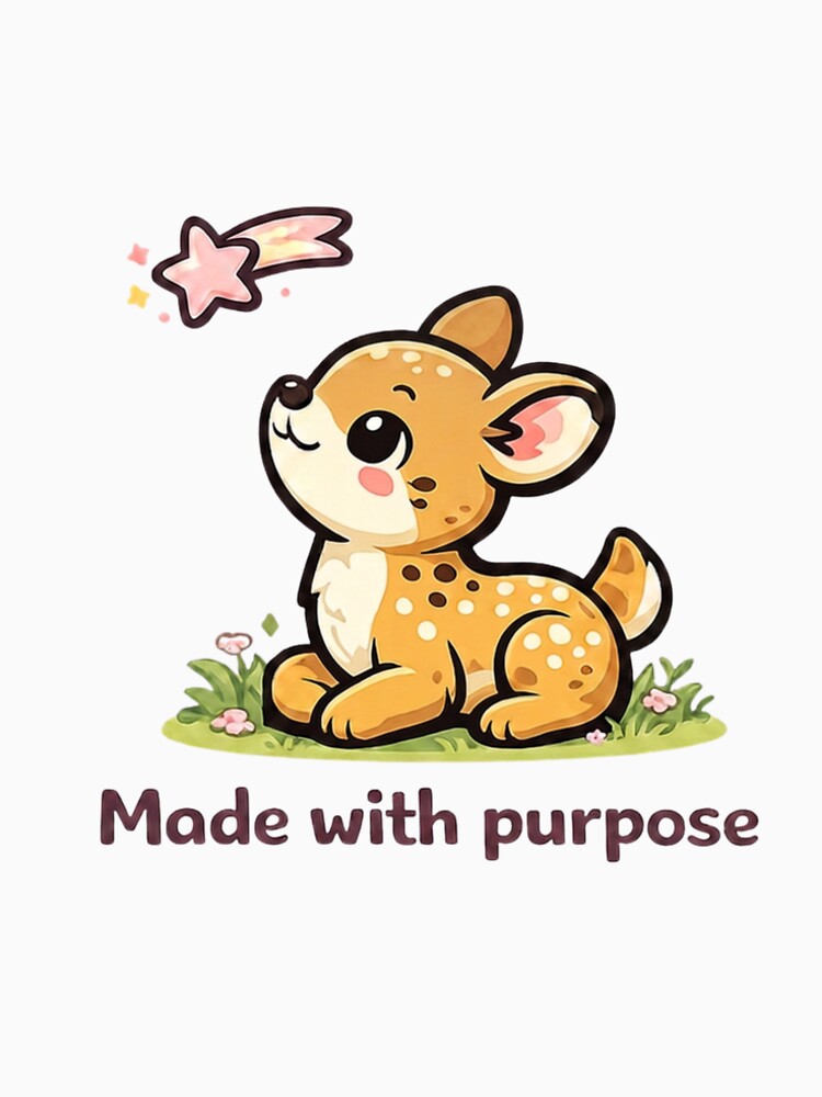 Sweet Kawaii Fawn Made With Purpose by Bright Sprout Wear
