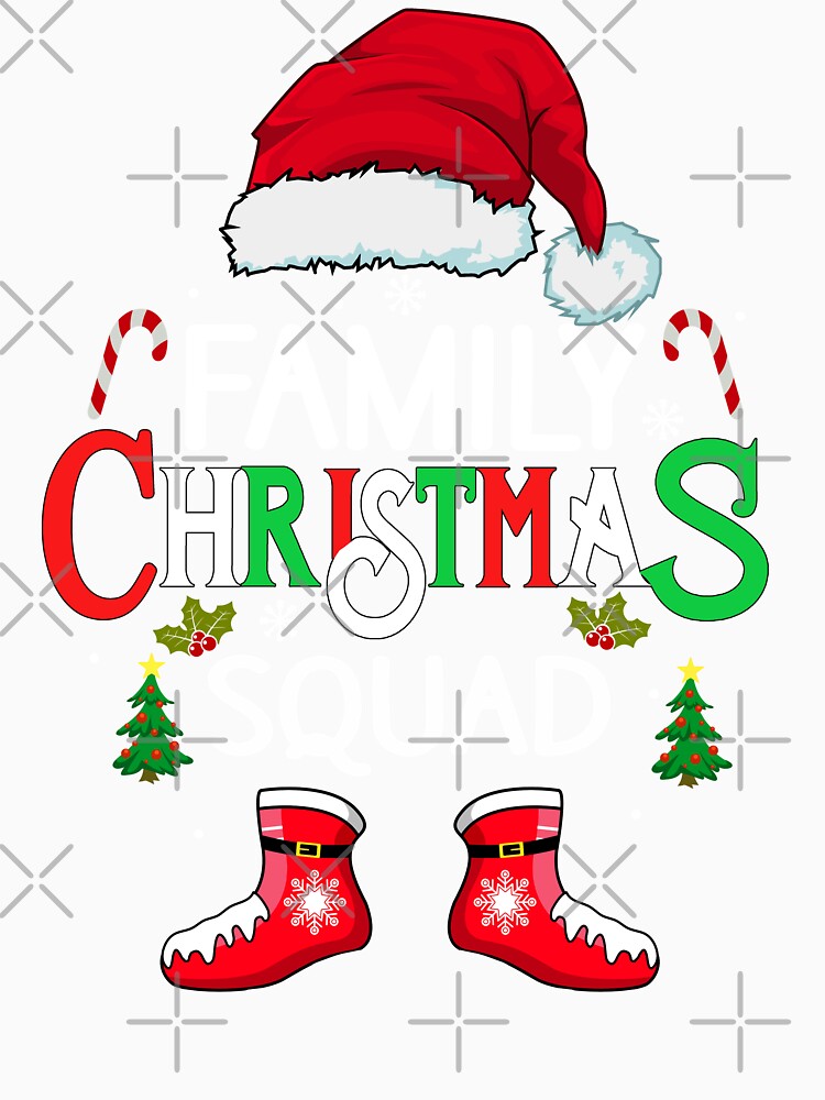 family christmas squad shirt, funny matching christmas 2023 crew xmas shirt by ZAIN JAMAL
