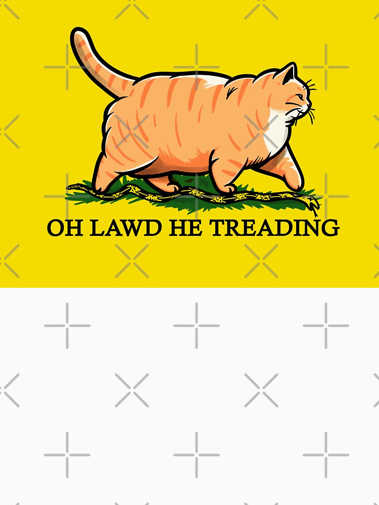 Oh Lawd He Treading Ginger Color Block by KilkennyCat Art