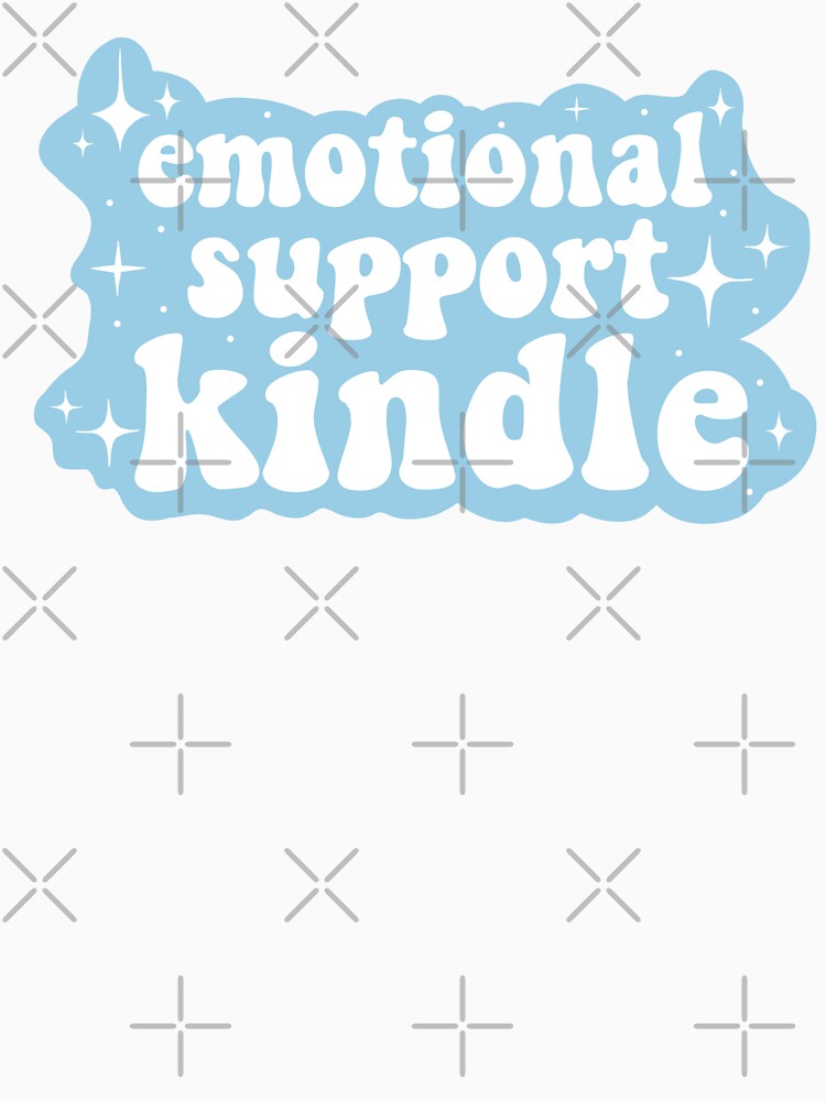 Emotional support kindle light blue by RavenAMarie