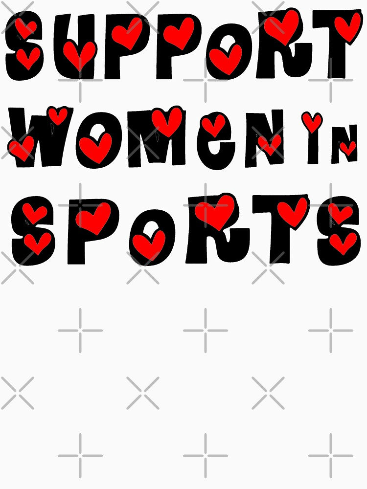 Support Women in Sports Funny Lovely black design by BenMounir