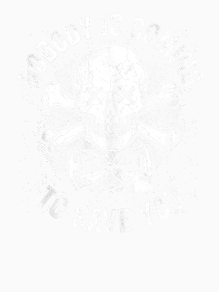 Nobody Is Coming to Save You Skull Gym Tank by eliramaison
