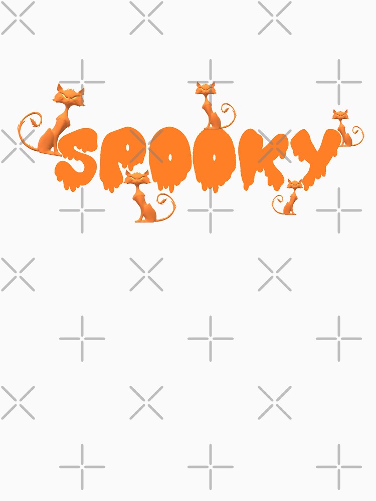 Scary Creepy Orange Cats Hanging Around - Halloween by TeesFashion