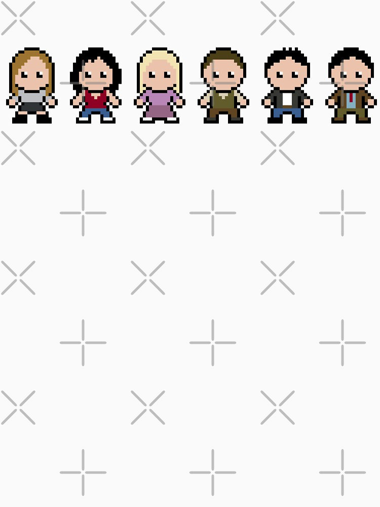 Pixel Characters - 90s sitcom by FancyOwlDesigns