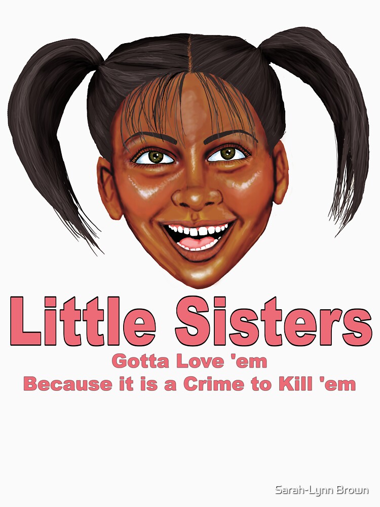 Little Sister  African American with black hair and Brown eyes by Sarah-Lynn Brown