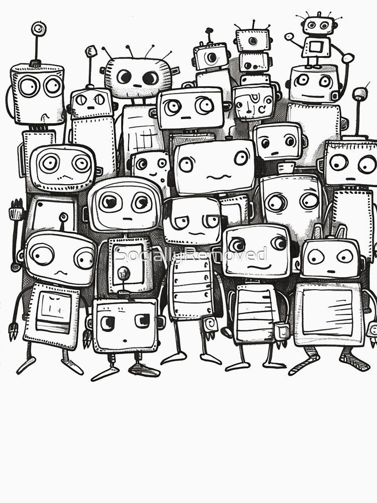 Kids Doodle Robots by SociallyRemoved