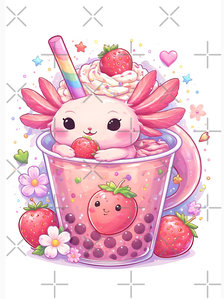 Cute Axolotl Boba by Amr Siam