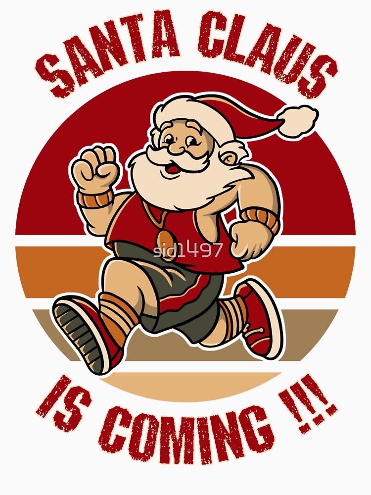 Santa Claus is coming - vintage santa by SidTastic