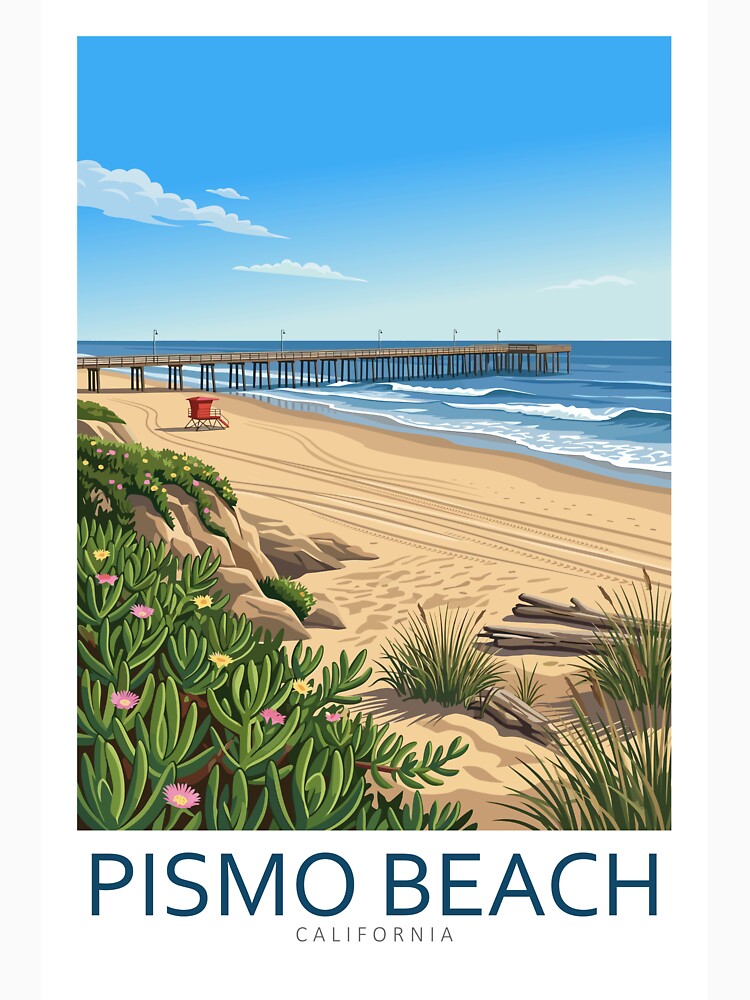 Pismo Beach California - Travel art by Marciolini