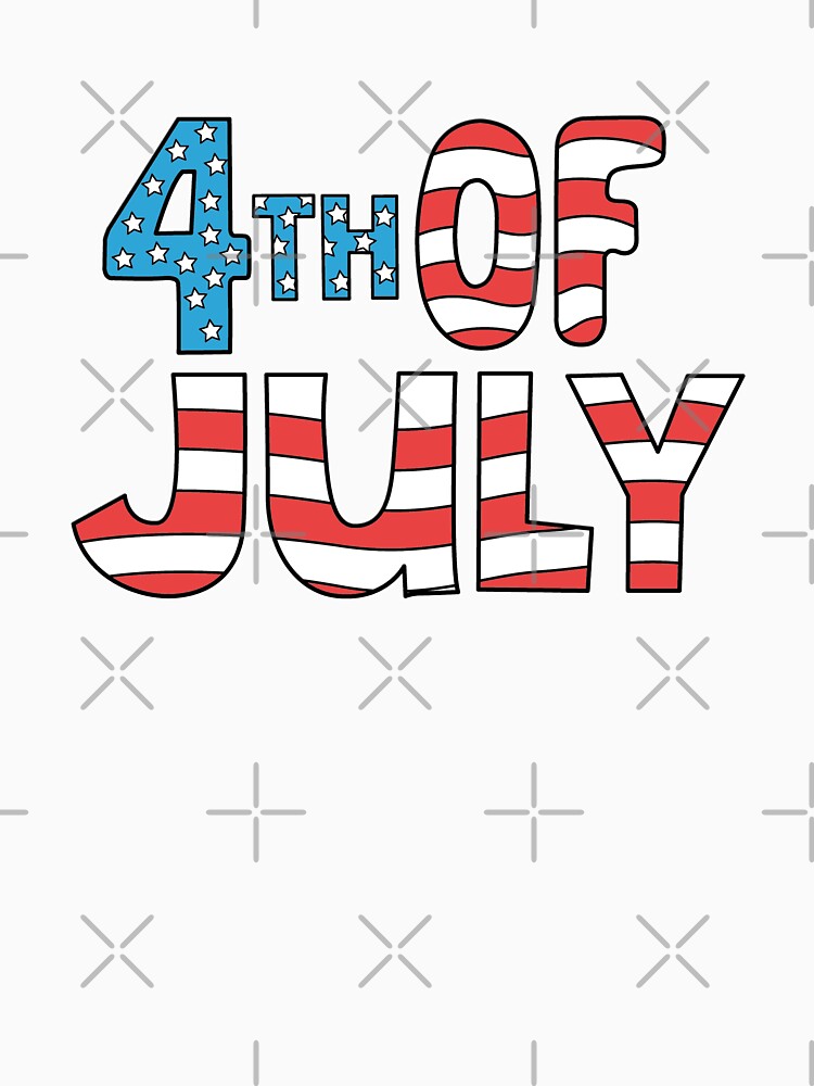 4th of July Patriotic T-Shirt by Pliskin-Design