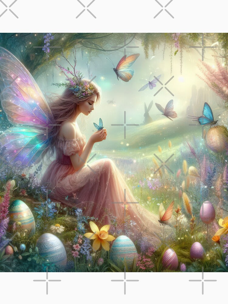 fairy with butterflies in the forest  fantasy easter landscape by Expressions-Sel