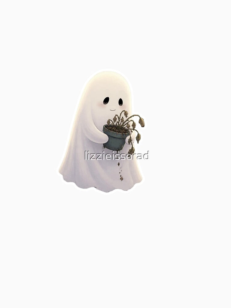 Ghostly Gardener by lizzieissorad