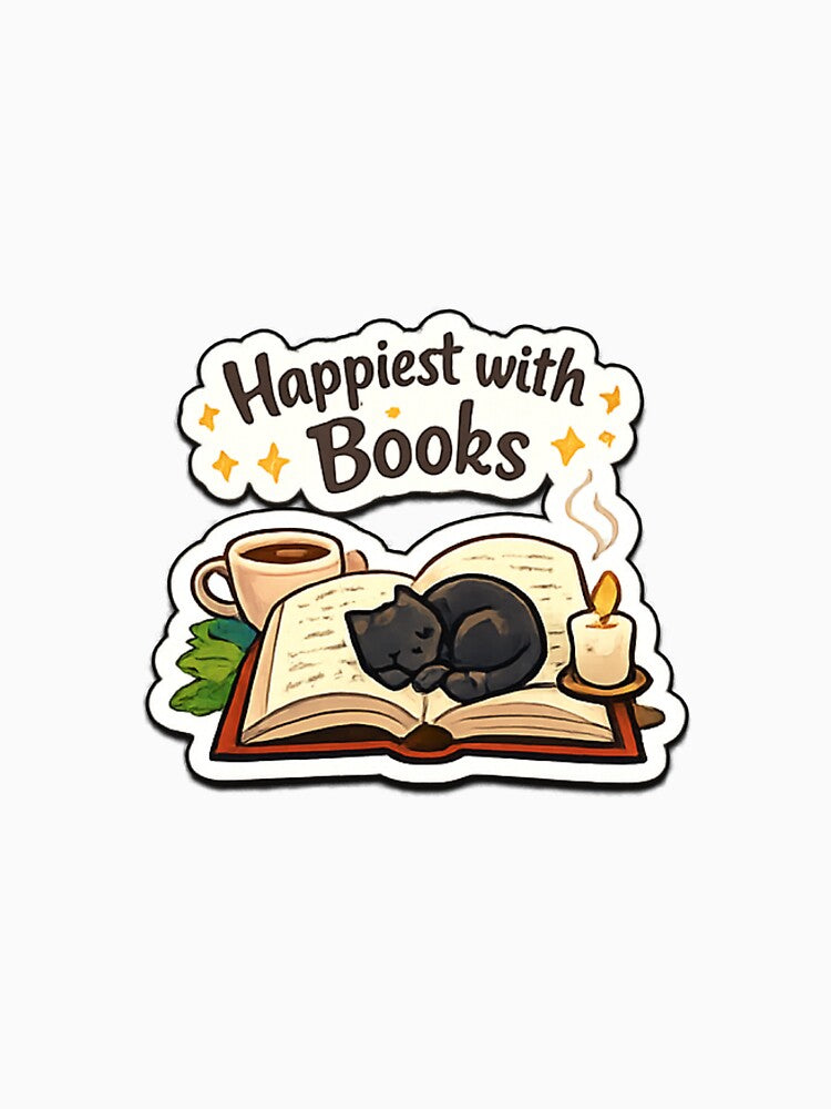 Happiest With Books by trippinimages