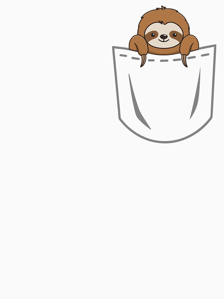 Cute Pocket Sloth by BobaTeeStore
