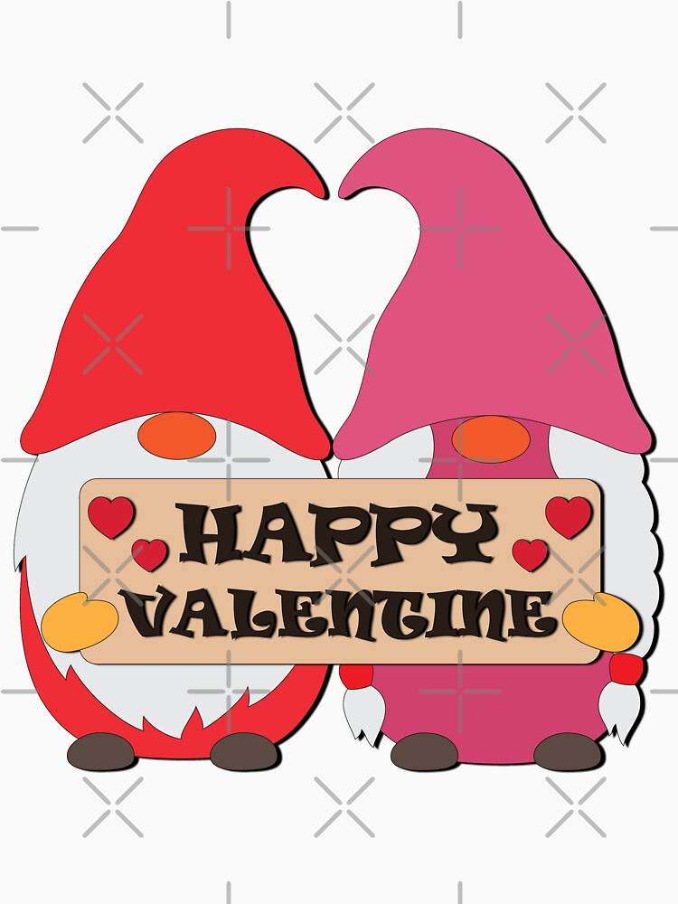 Happy Valentine, Couple Gnome by hoangthedoodler