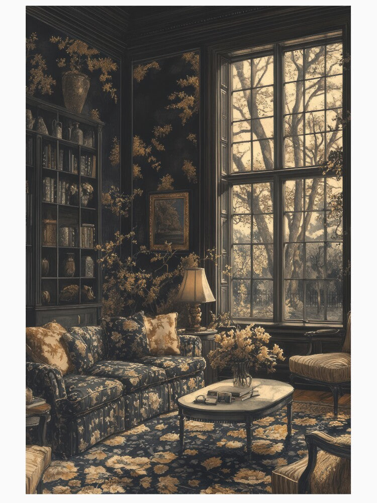 Dark Academia Vintage Reading Room by EverpageStudio