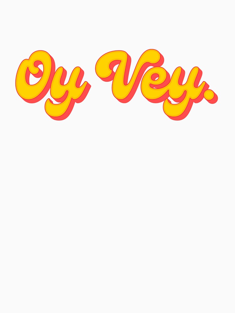 Oy Vey Hebrew Retro Travel Cute by sharedipmemes