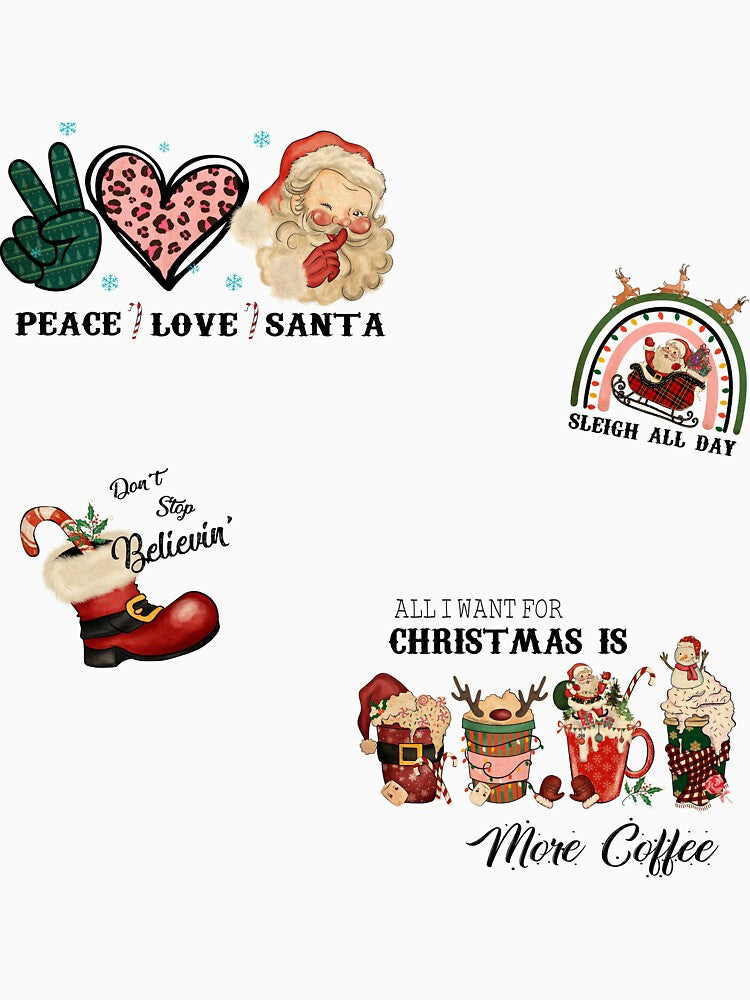 vintage Santa Claus Stickers Pack by Yourfavshop600