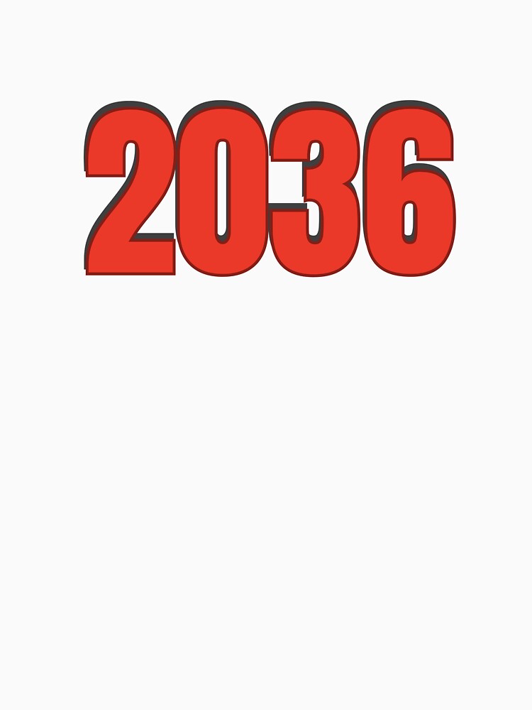 2036 Year Number Date Typography by Rasheedaholik