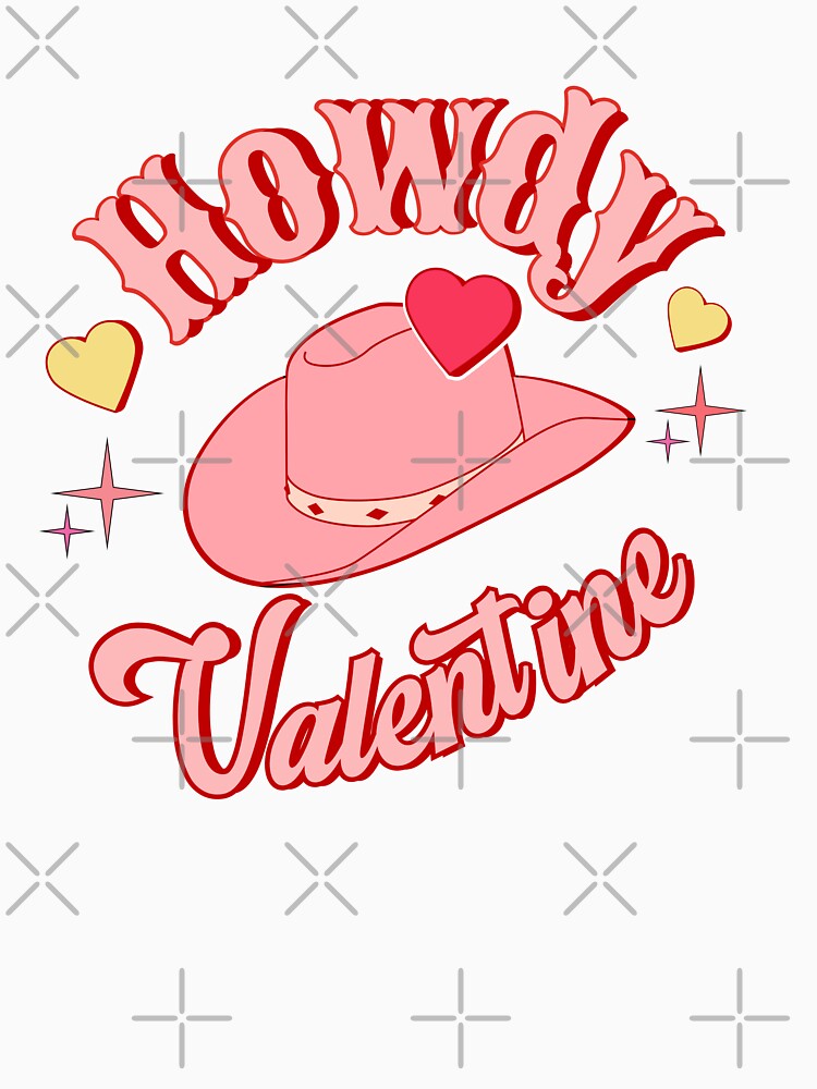 Howdy valentine cute retro vintage Valentine design by ArtfulGiftShop