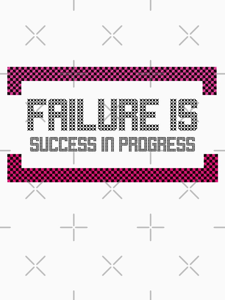 FAILURE IS SUCCESS IN PROGRESS. MOTIVATIONAL QUOTE STICKER by SuccessfulVibes