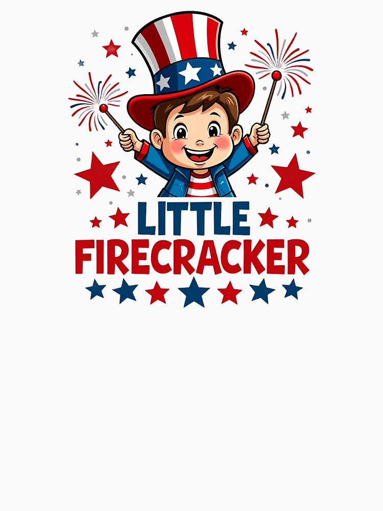 Little Firecracker Kids Shirt – Cute 4th of July Patriotic Tee by SNW-Collective