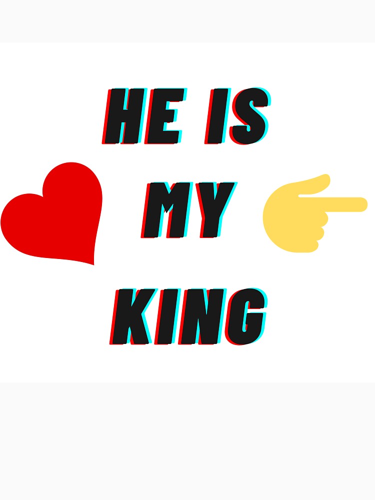 He is my king couple t shirt female by SpammerDesignz