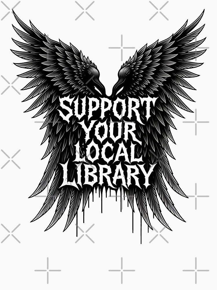 Support Your Local Library Horror by gear-posters
