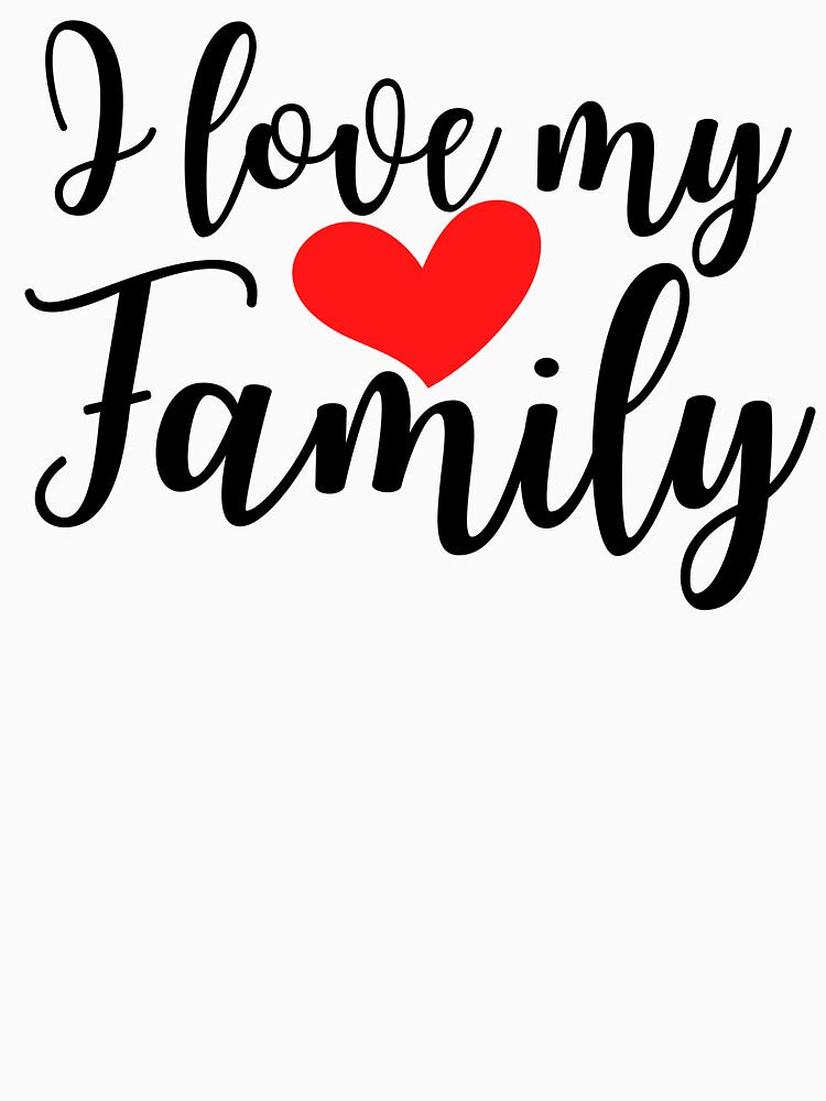 I Love My Family ,Christmas family shirt,Love Family Shirt,Family Lover Tee,Gift for Family Lovers,Short-leeve Unisex T-shirt. by Babe3955