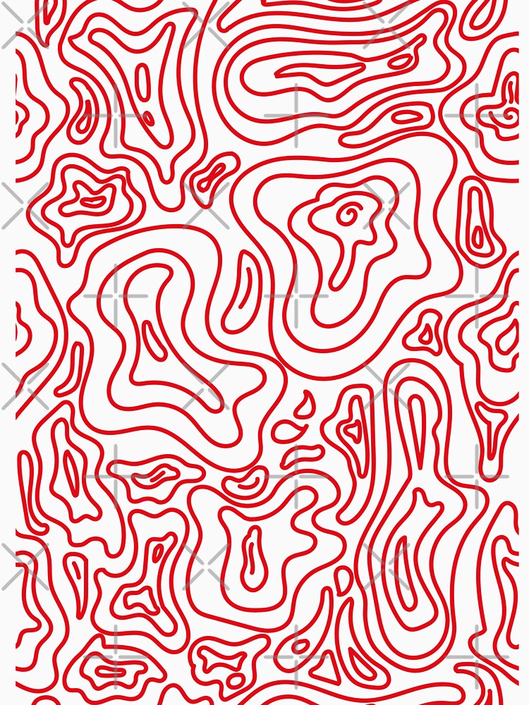 Groovy fun 70's patter aesthetic pink + red by Ray Sánchez