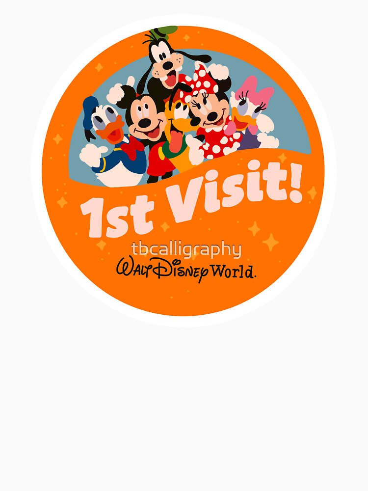 1st Visit WDW Button by tbcalligraphy