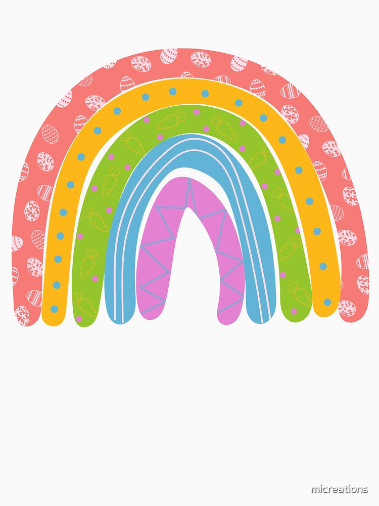 Rainbow Happy Easter Day Gift Idea by micreations