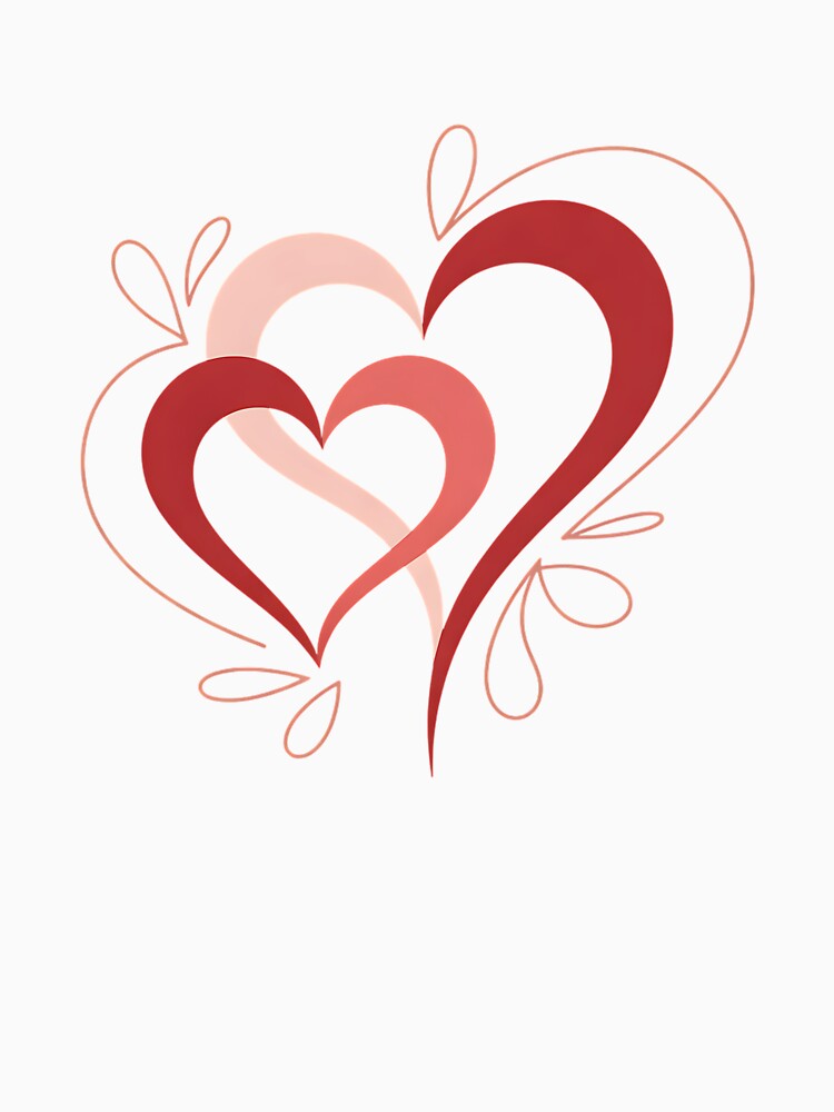 Cute Hearts in Love Couples Valentine Day Pajamas Women Men by clothesy7