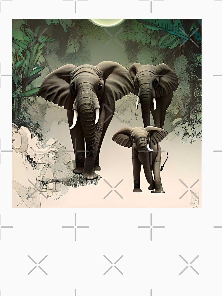 Elephant Family by BinskisWonder