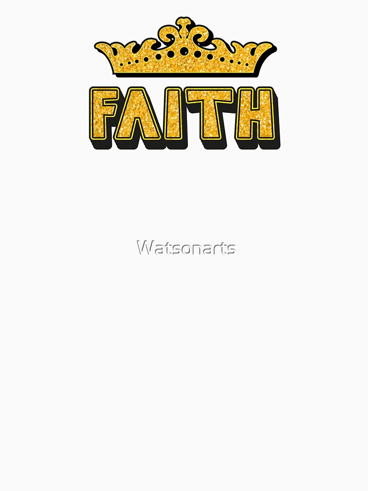 Faith Personalized Funny Custom Name Crown Design by Watsonarts