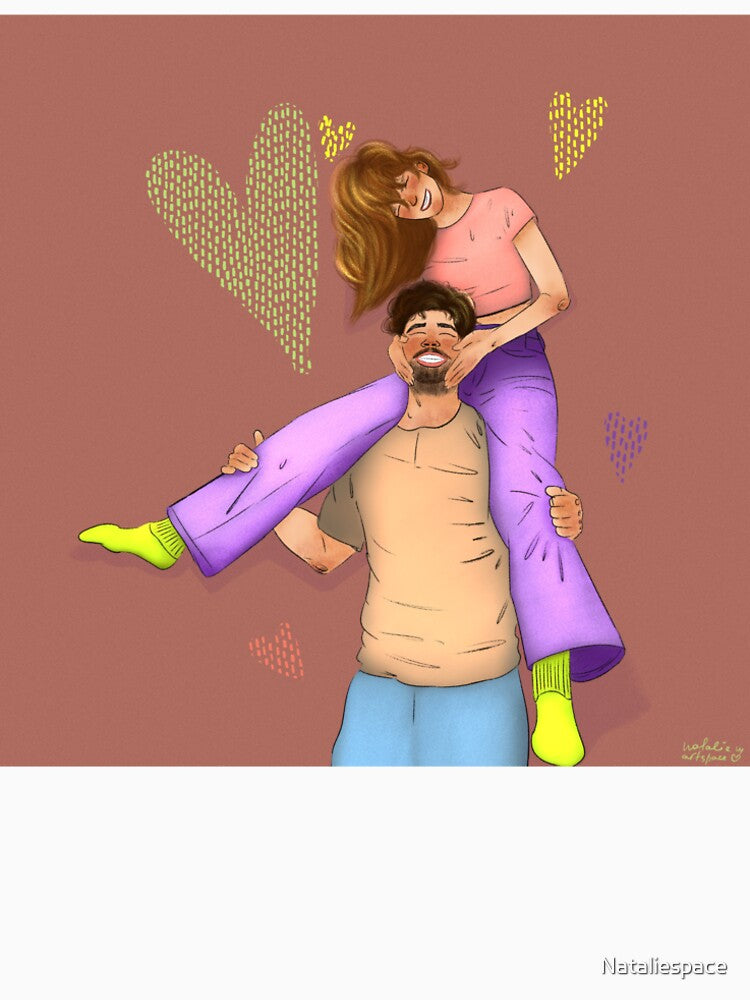 Romantic Couple Portrait – Love and Affection Art by Nataliespace