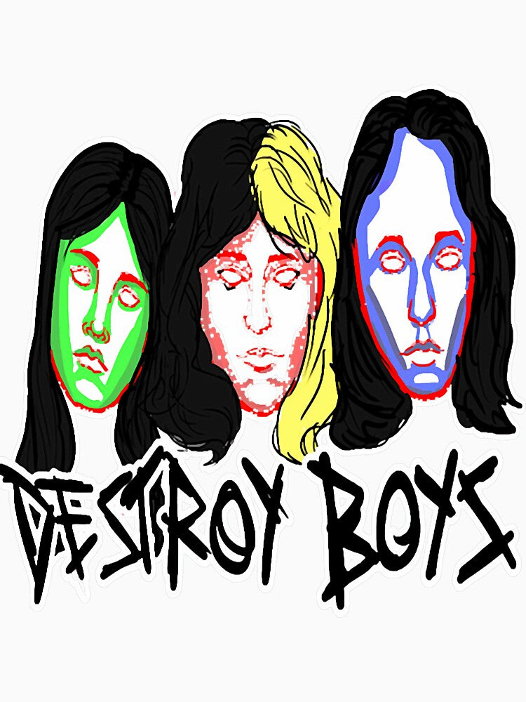 destroy boys Graphic black vintage by rbrendazh