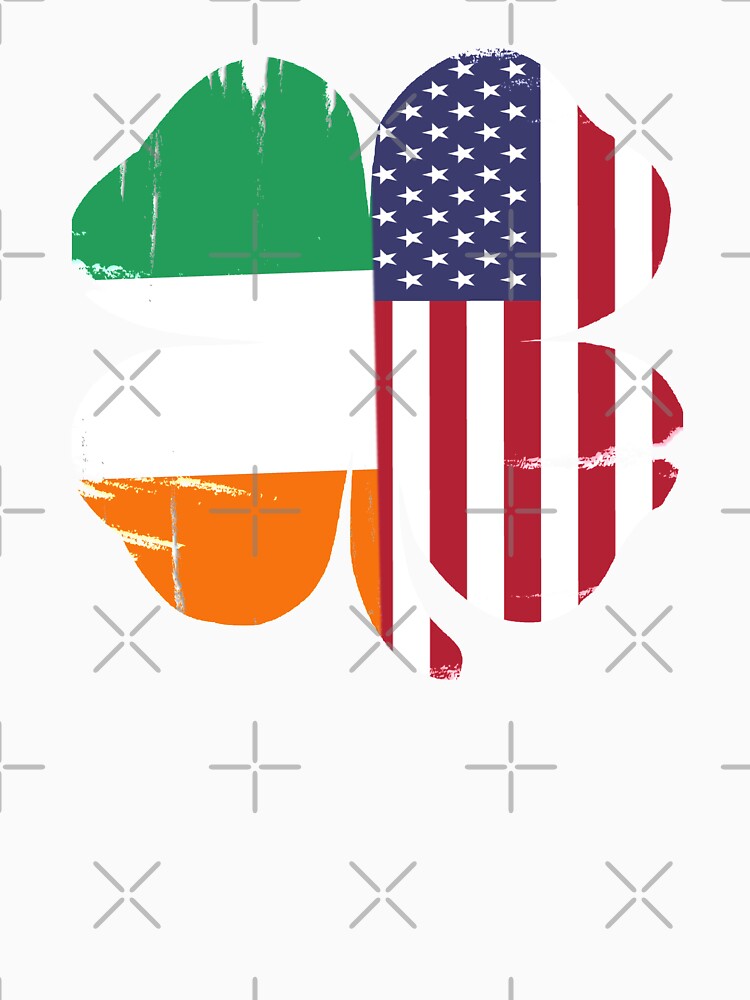 Shamrock american Flag st patricks day gifts by Kasantimo