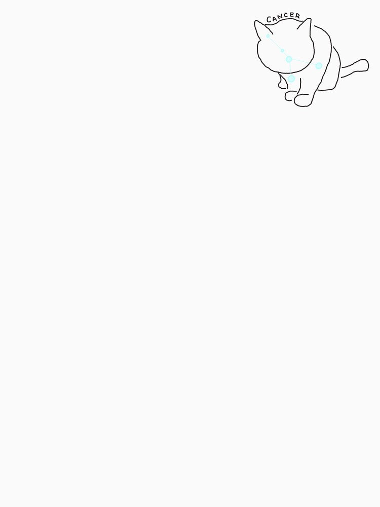 Cancer Zodiac Cat – Minimalist Astrology Gift by MinimalMiau