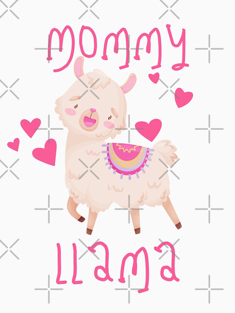 Baby Llama and Mommy Llama : Valentine Couple Matching For Mom and Baby by kongju