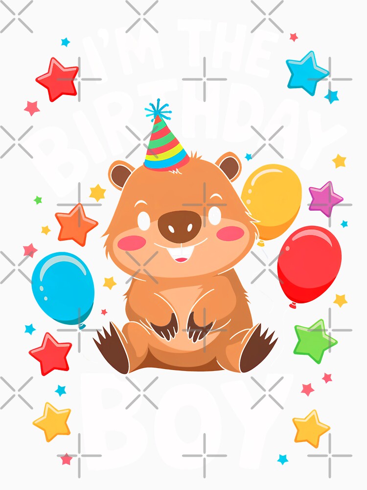 Funny Capybara Birthday Boy Bday Boys Girls Kids by rafaeltto