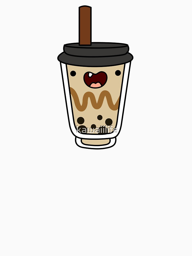 Kawaii Coffee Latte Boba Milk Drink by kawaiilife