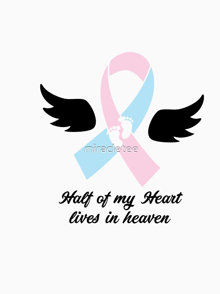 My Heart Lives In Heaven Loss Awareness by miracletee