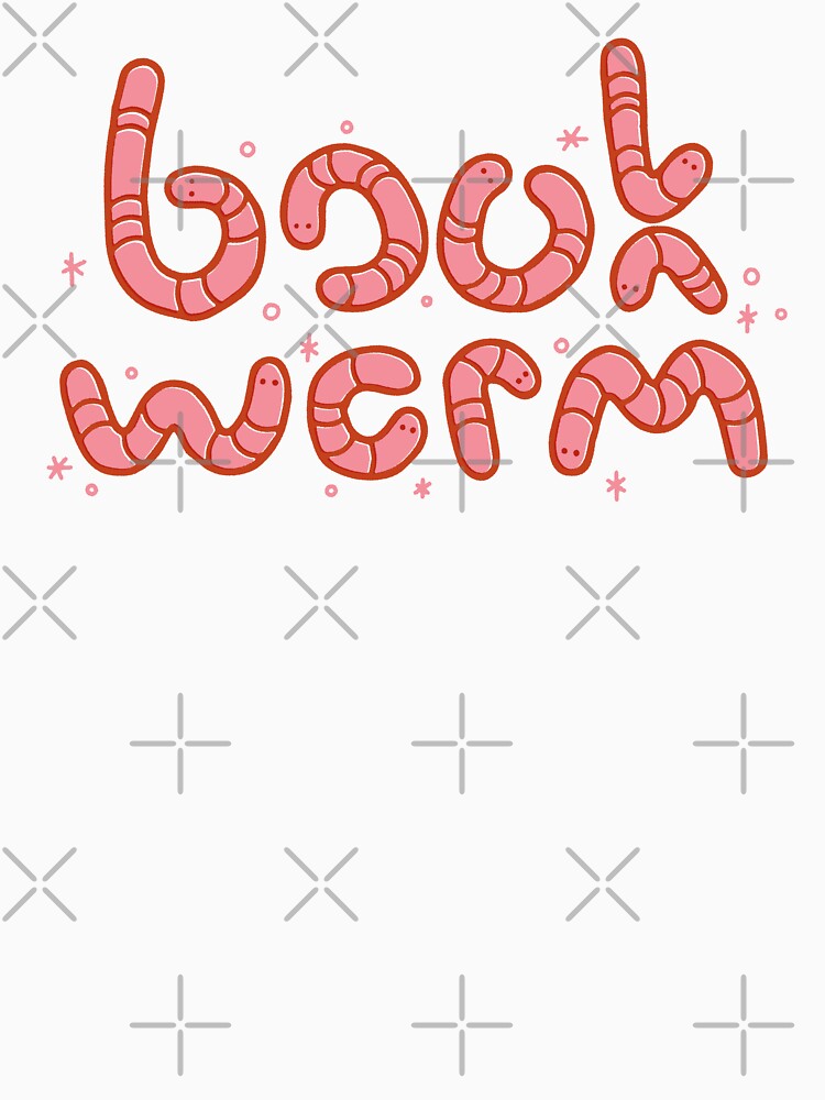 Book Worm Reading Kindle Cute pink by maura41