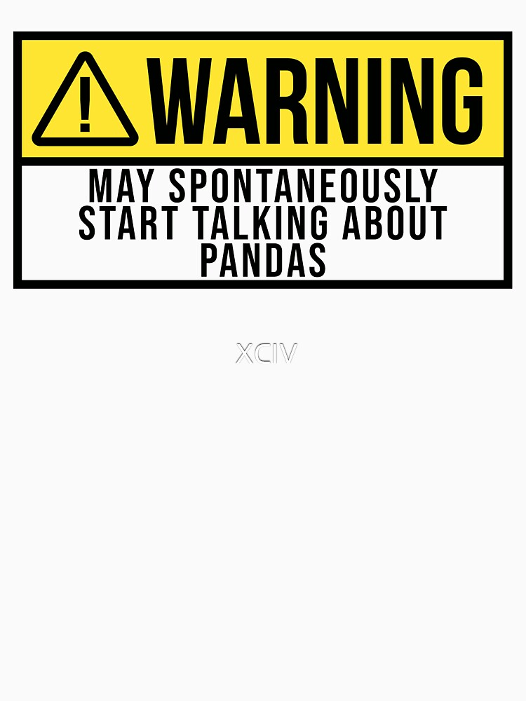 Panda Warning by XCIV