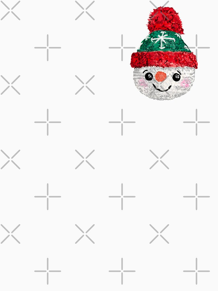 Snowman Head: Festive New Year Illustration for Holiday Celebrations by Pandositive