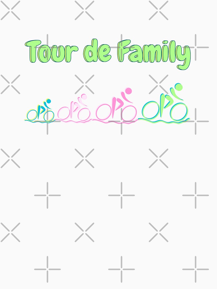 Tour de Family, cyclists by coloursforkids
